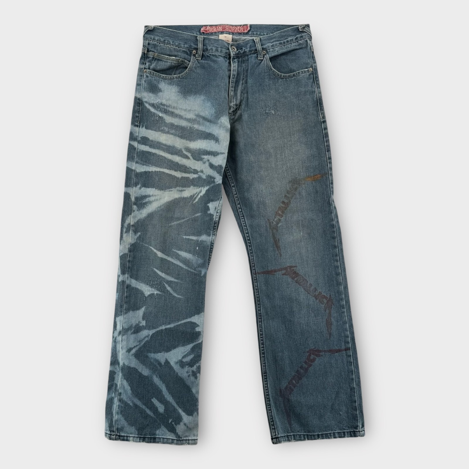 Vintage Urban Supply Jeans Men 32x30 Metallica Rock And Roll Grunge Straight Leg
